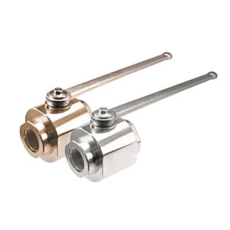 Anchor Fluid Power 2" SAE STRAIGHT THREADED 5075 PSI ROUND BODY BALL VALVE PLATED STEEL RoHS COMPLIANT AB2S#32-11DB